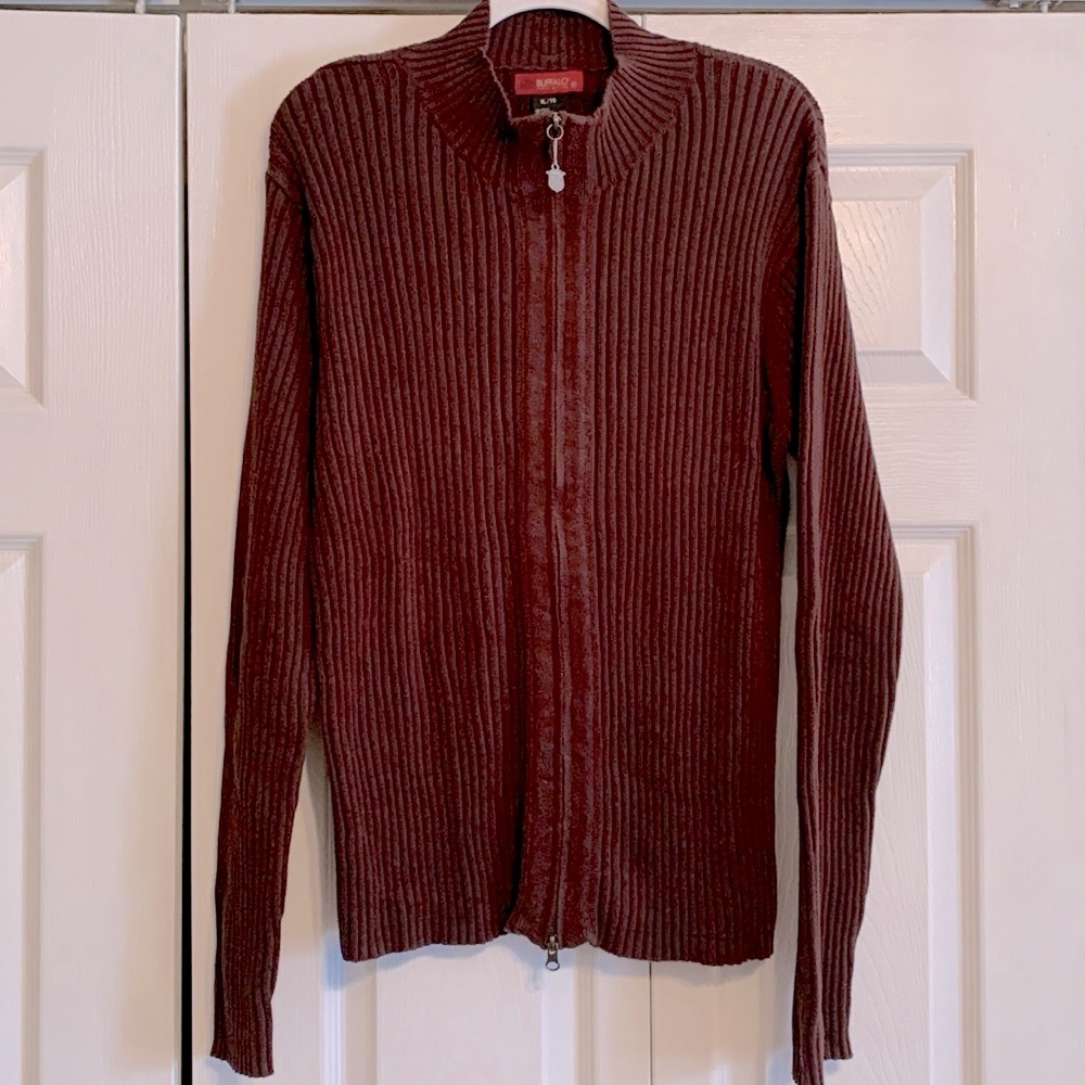 Buffalo David Bitton, zip up sweater cardigan, size XL, EUC